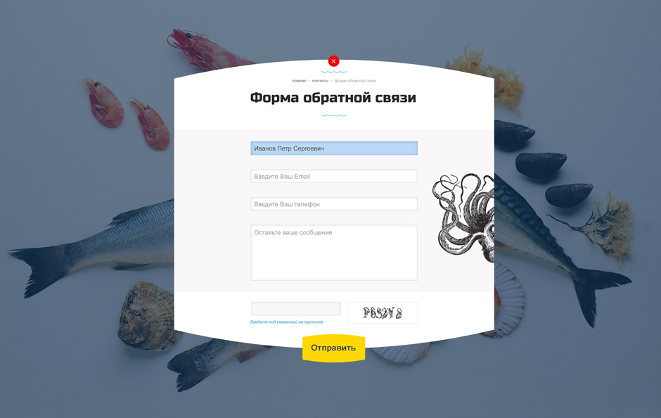 Дизайны форм обратной связи Дизайны форм обратной связи