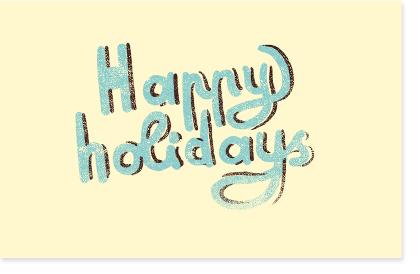 the happy holidays gift wrap