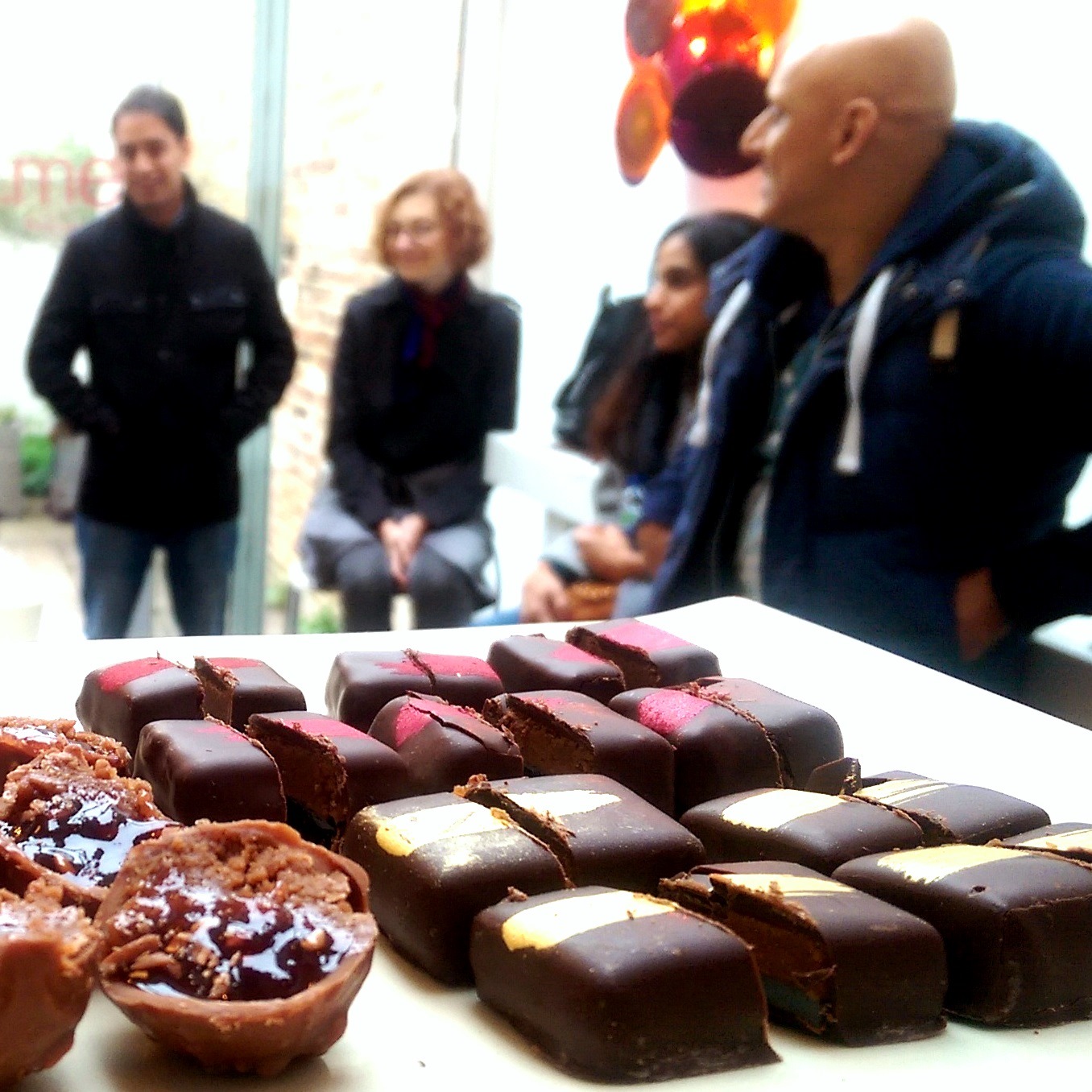Chocolatier truffles on the Notting Hill Chocolate and Coffee Tour