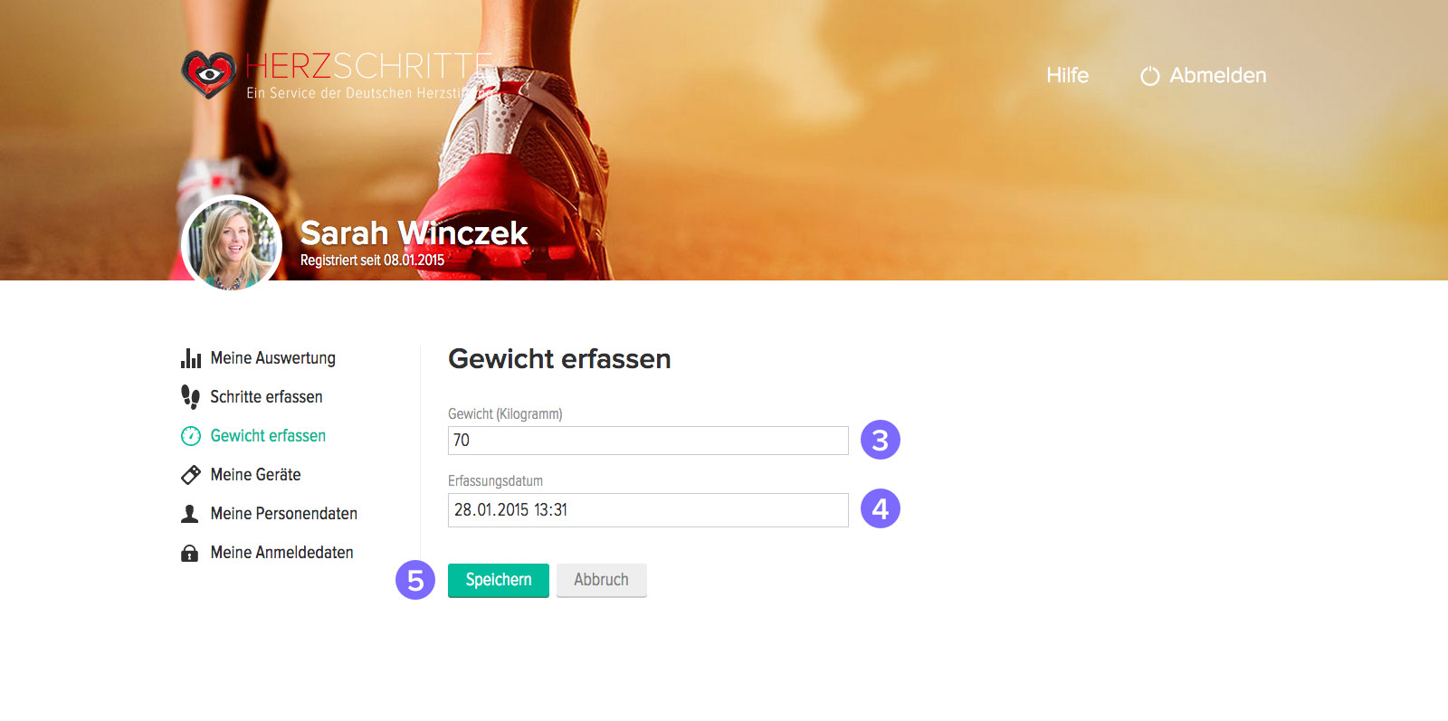 Gewicht erfassen
