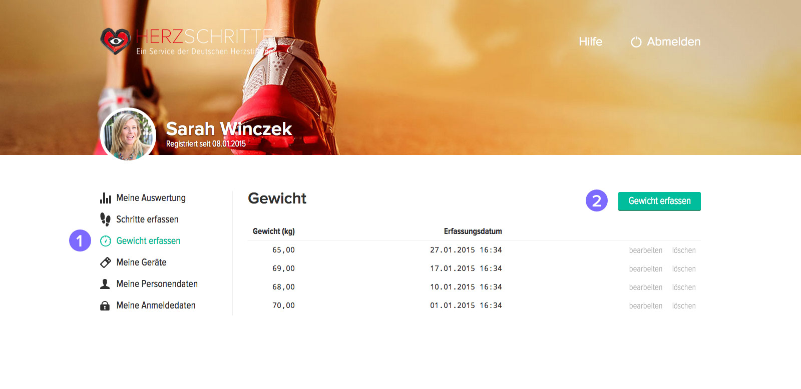 Mein Gewicht