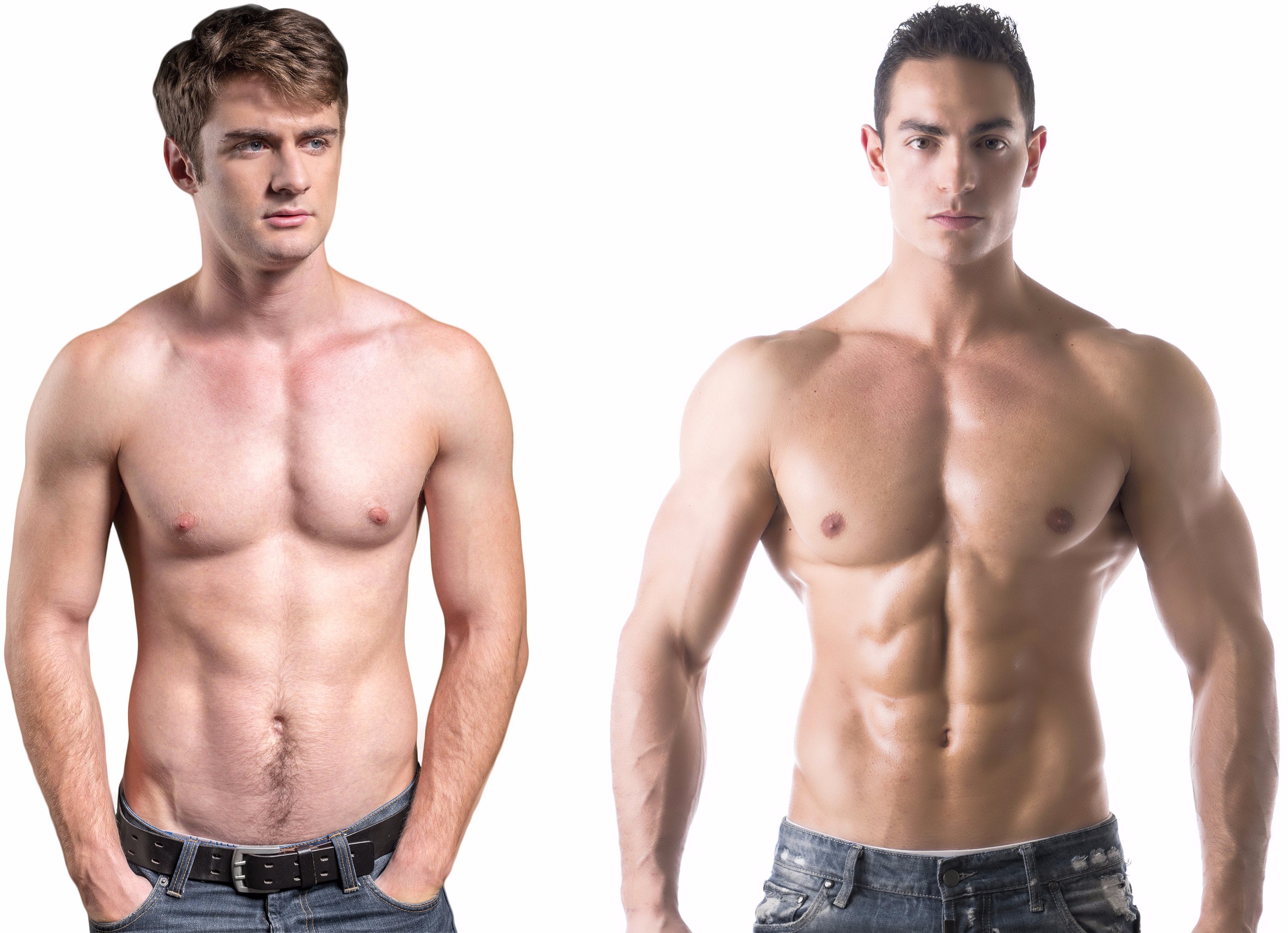 Male physique comparison