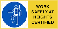 Work safely at heights certified