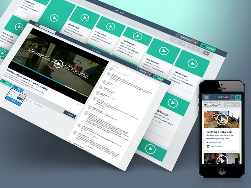 CodeCasts - Initial UI Creation 2012