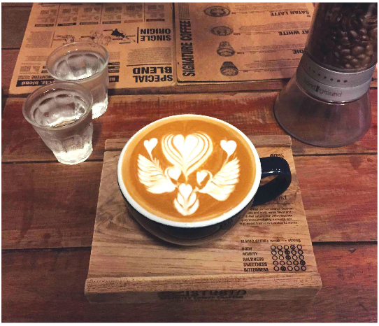 Latte art from Chiang Mai, Thailand