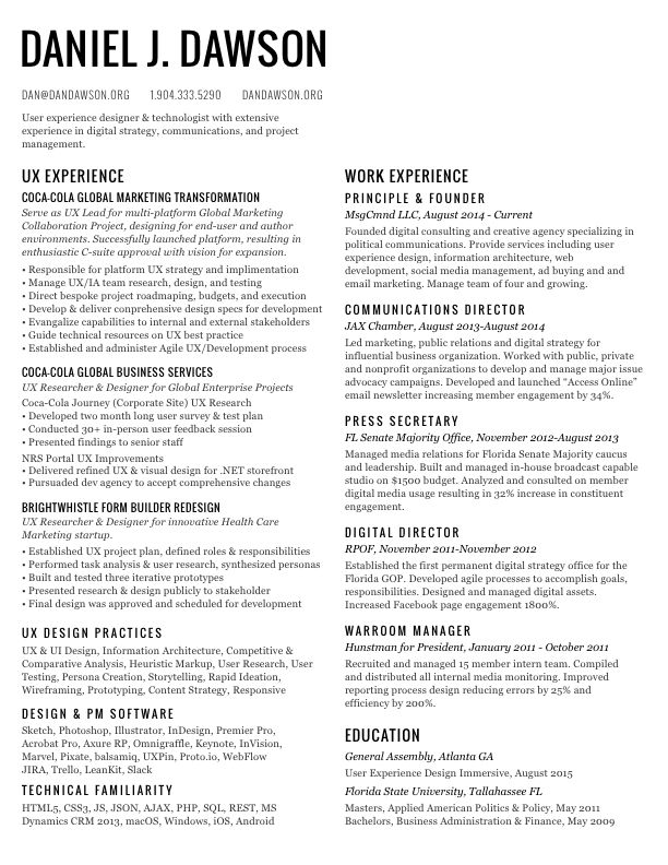 resume