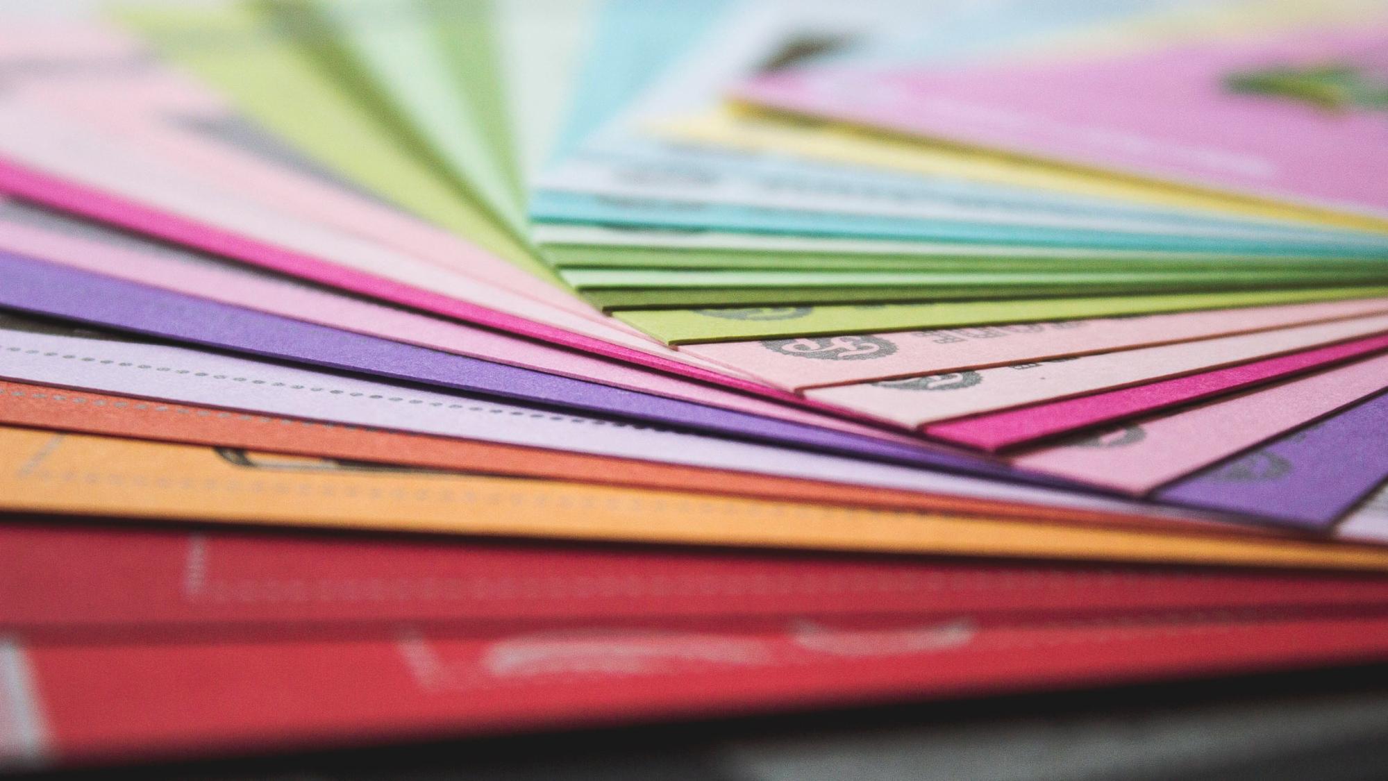 Vibrant color samples