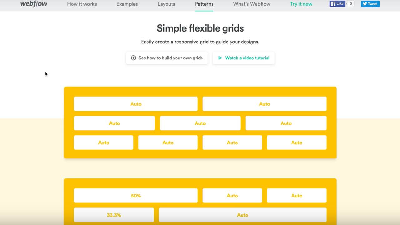 Build a flexible grid system using Flexbox (Video) | Webflow Help