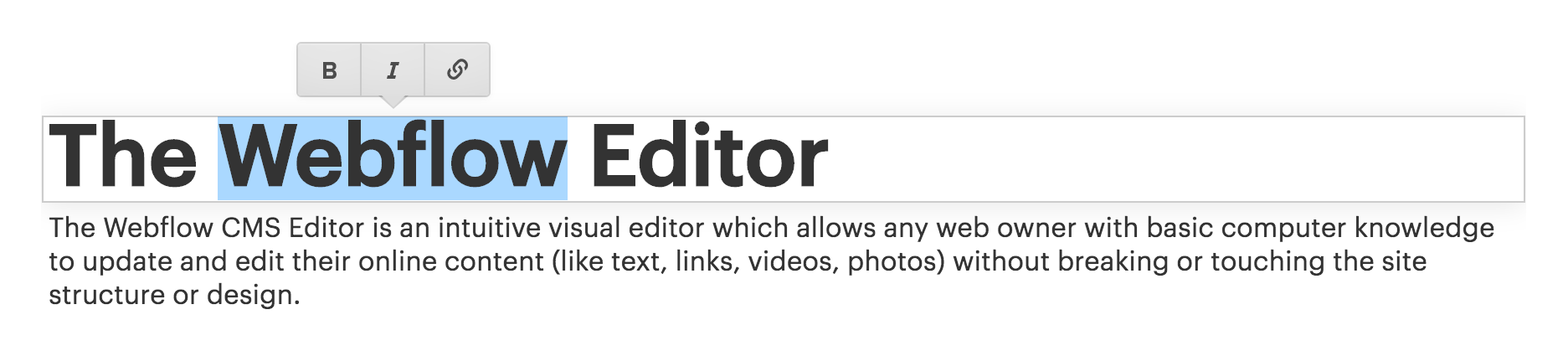 intro to the editor webflow university