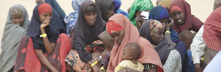 african famine refugees