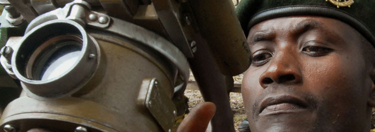Soldier in the conflict in Somalia