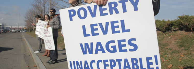 Unacceptable poverty level wages