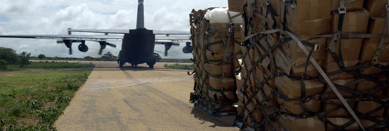 Delivery of humanitarian aid in Africa