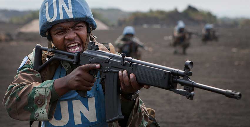 United Nation's Force Intervention Brigade training