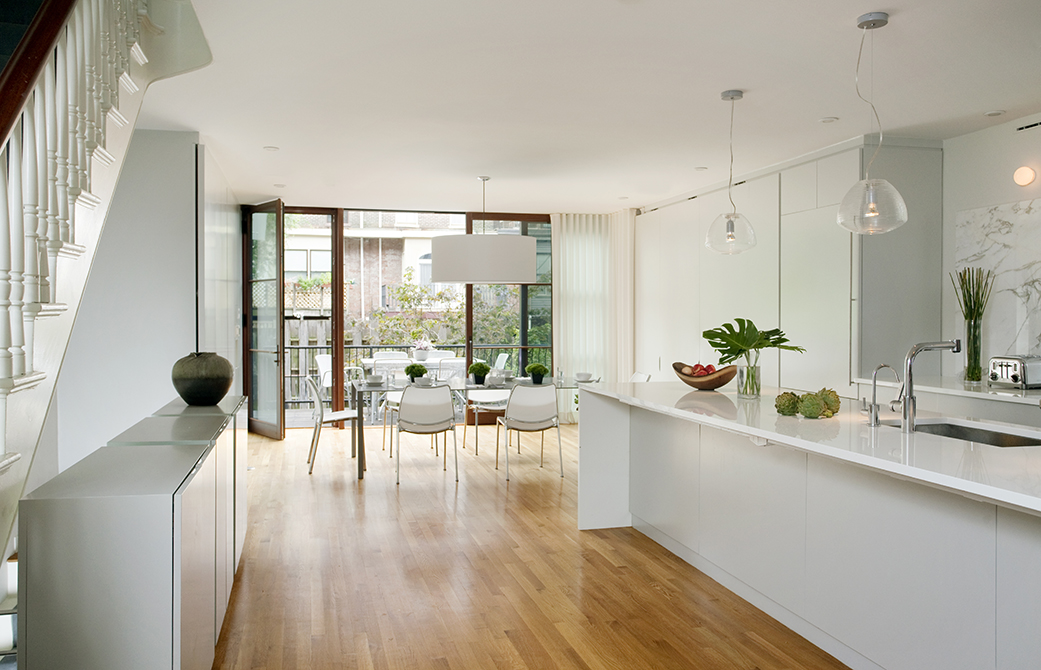 Boston Architects BUTZ + KLUG architecture, South End renovation Interior Kitchen