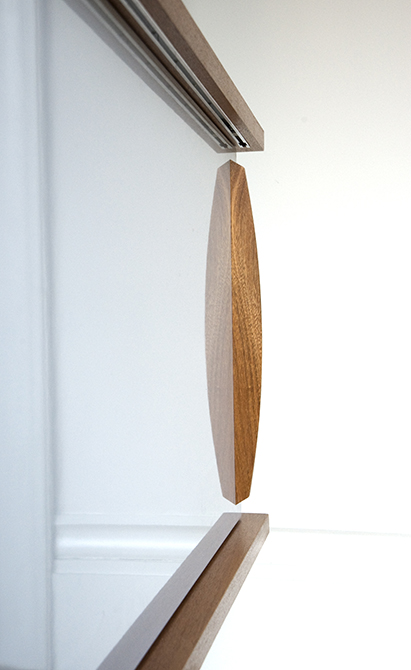 Boston Architects BUTZ + KLUG architecture, South End renovation bookshelves detail