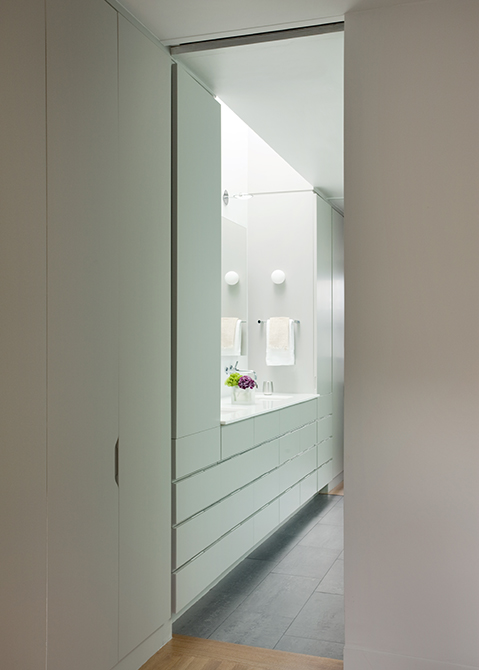 Boston Architects BUTZ + KLUG architecture, South End renovation Interior Bath