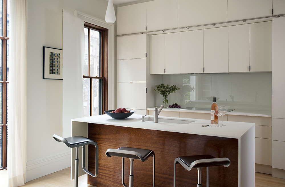 Boston Architects BUTZ + KLUG architecture Contemporary renovation Boston MA South End Kitchen