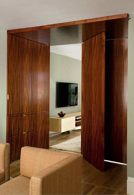 Boston Architects BUTZ + KLUG architecture Contemporary renovation Boston MA South End Folding Walls