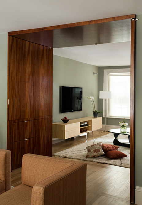 Boston Architects BUTZ + KLUG architecture Contemporary renovation Boston MA South End Folding Walls