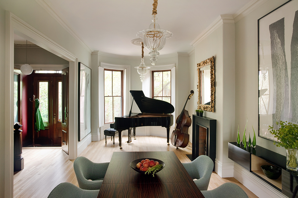 Boston Architects BUTZ + KLUG architecture Contemporary renovation Boston MA South End Parlor