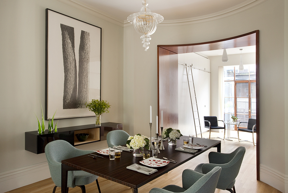 Boston Architects BUTZ + KLUG architecture Contemporary renovation Boston MA South End Parlor