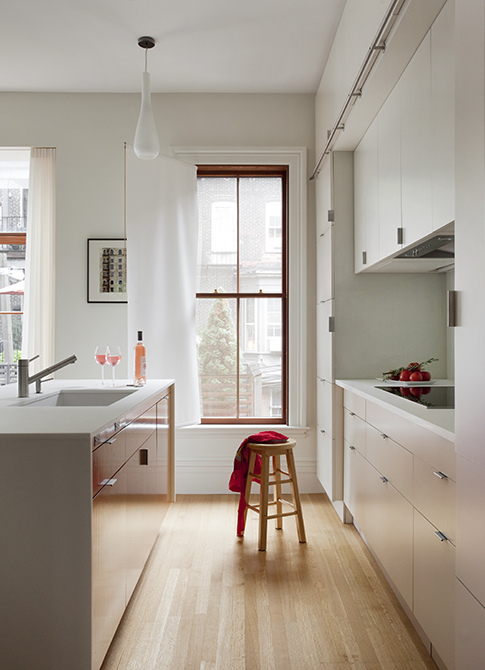 Boston Architects BUTZ + KLUG architecture Contemporary renovation Boston MA South End Kitchen