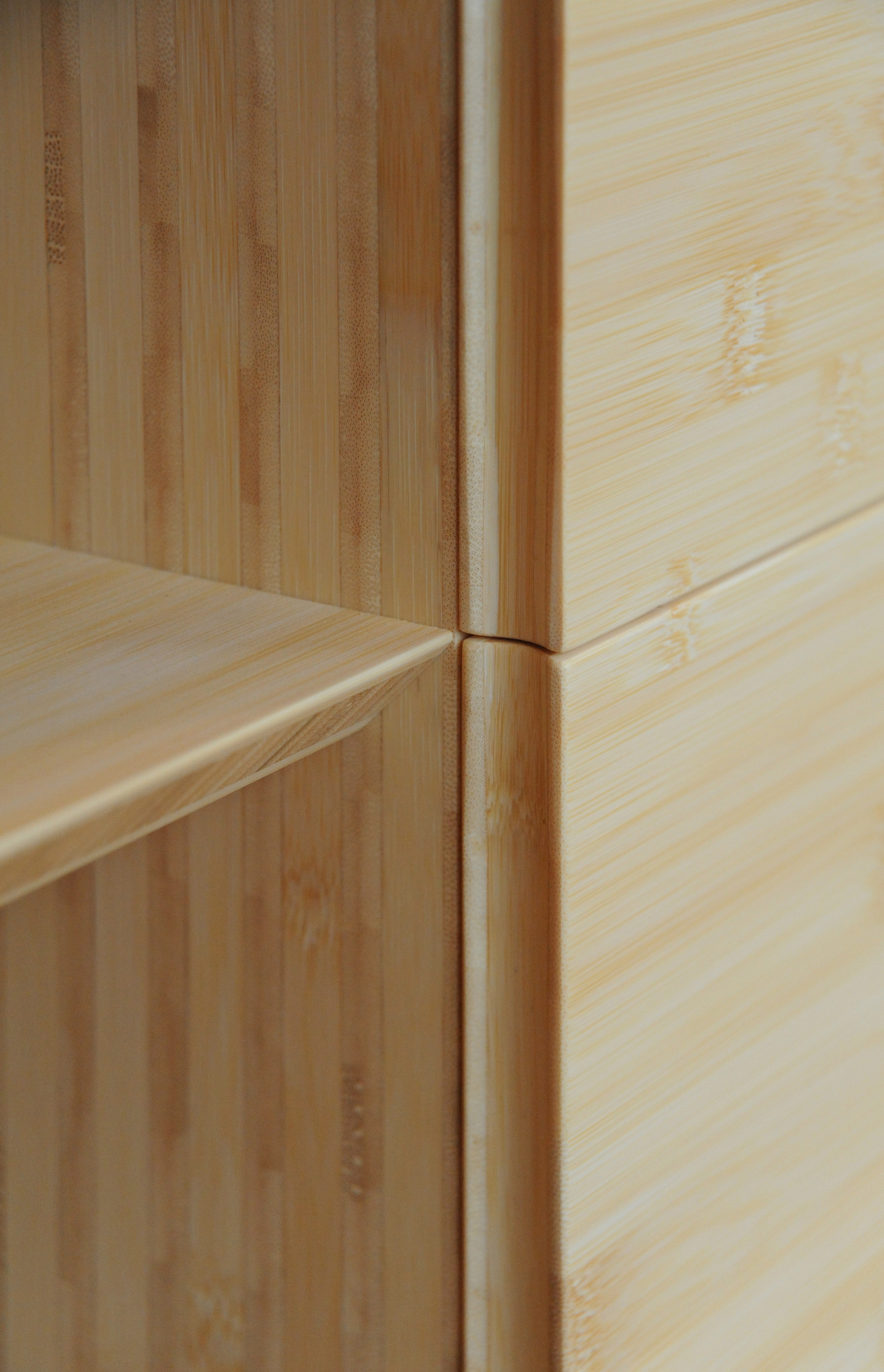 BUTZ + KLUG Architecture, custom furniture, credenza, bamboo, detail