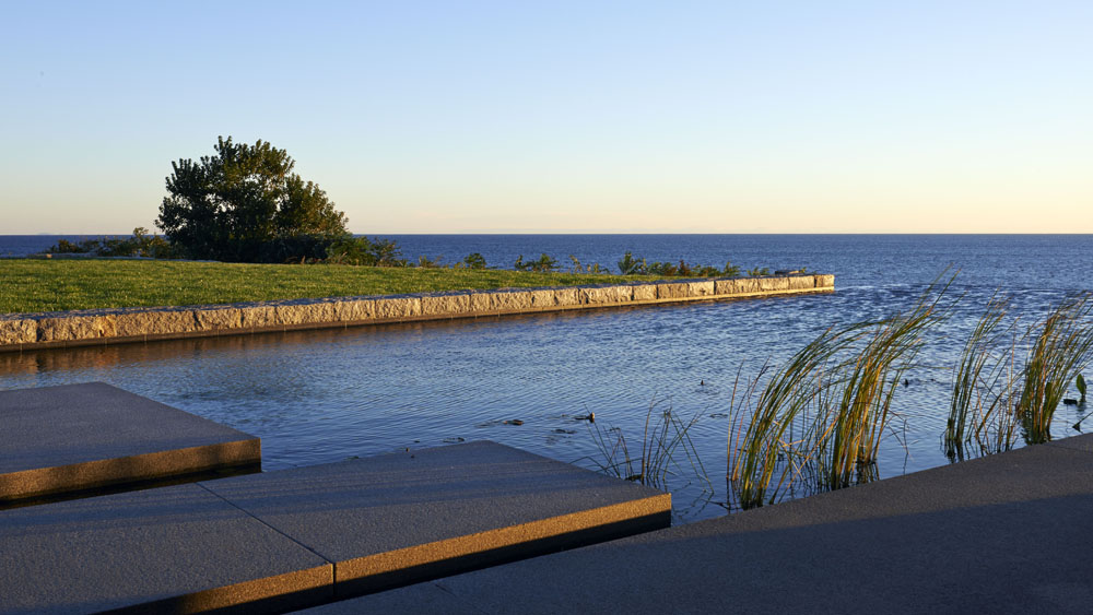 Boston Architects BUTZ + KLUG architecture, Pool House infinity edge pool, North Shore Gloucester MA