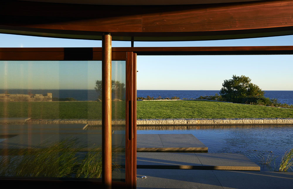 Boston Architects BUTZ + KLUG architecture, Pool House infinity edge pool, North Shore Gloucester MA