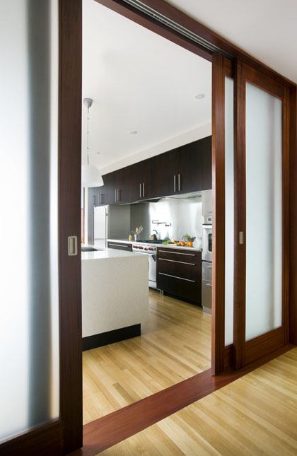 Boston Architects BUTZ + KLUG architecture Contemporary renovation Brookline MA Kitchen