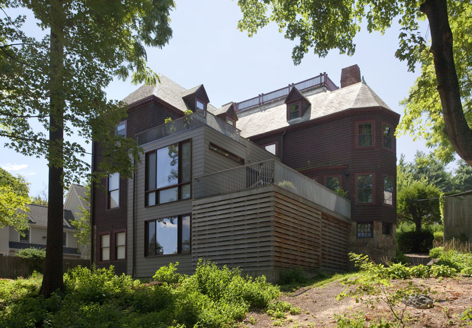 Boston Architects BUTZ + KLUG architecture Contemporary renovation Brookline MA Exterior