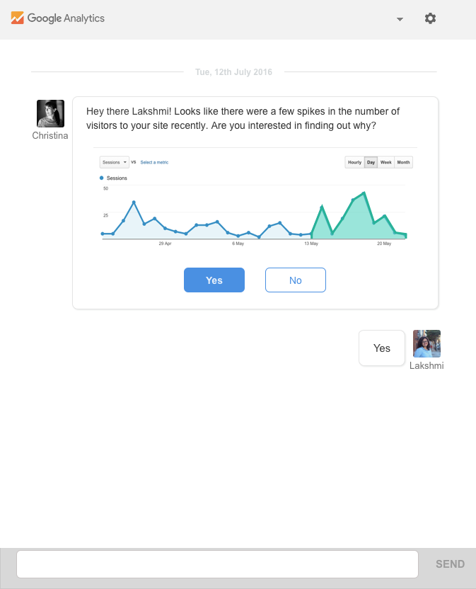 Google Analytics in gespreksvorm