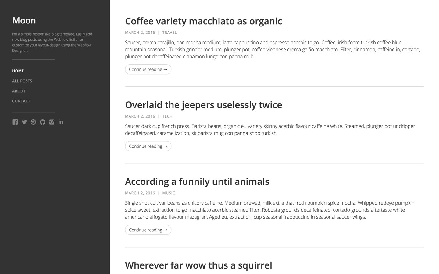 simple html5 template personal website templates available at webflow simple html5 template personal website templates available at webflow