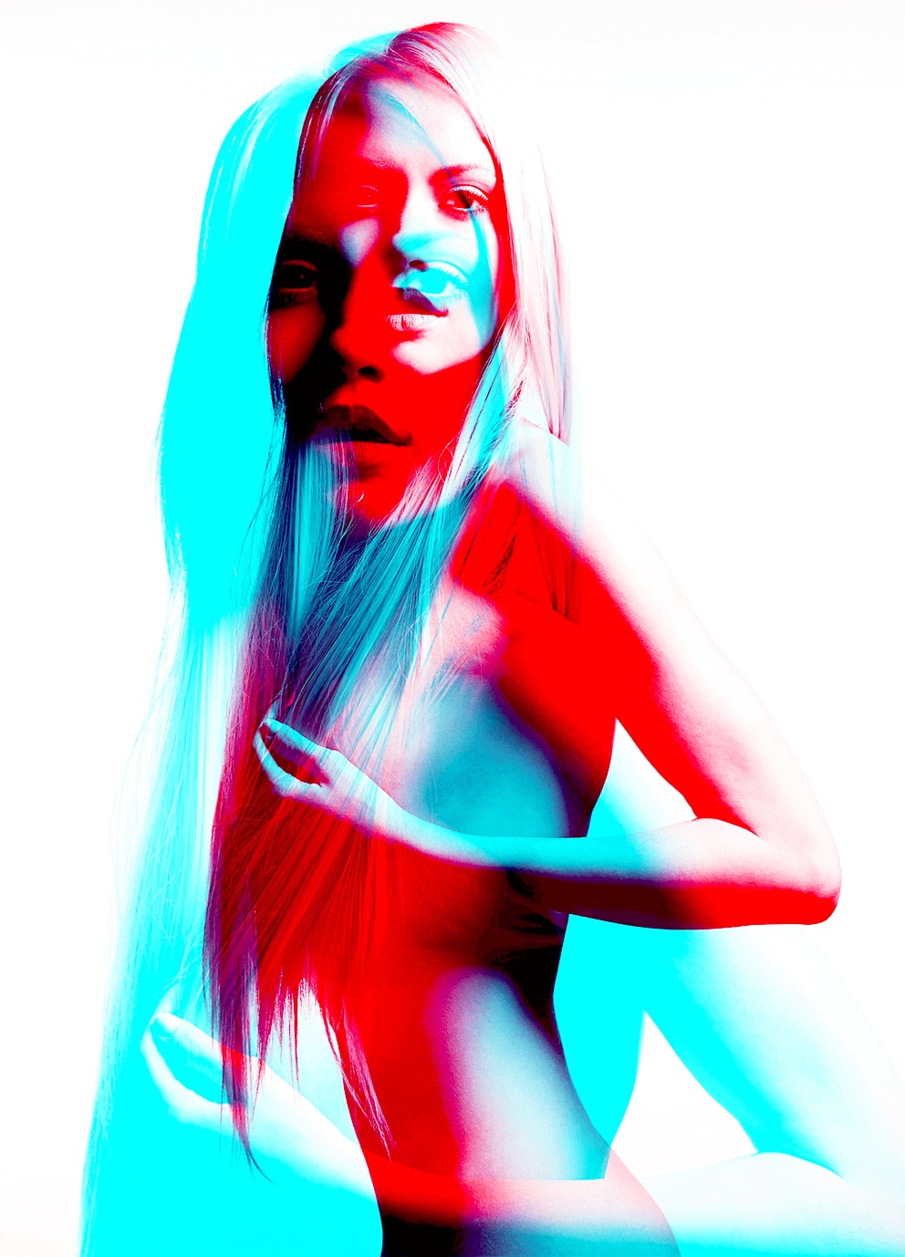 Double Exposure Sensual Girl
