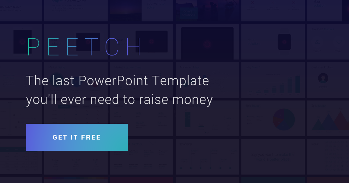 free powerpoint pitchdeck template peetch by slidor