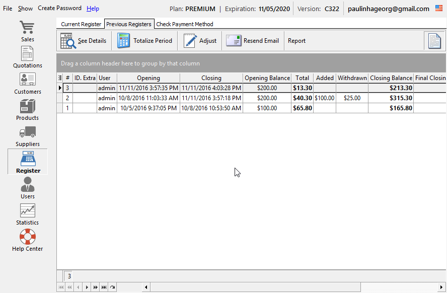 view the transaction number code id