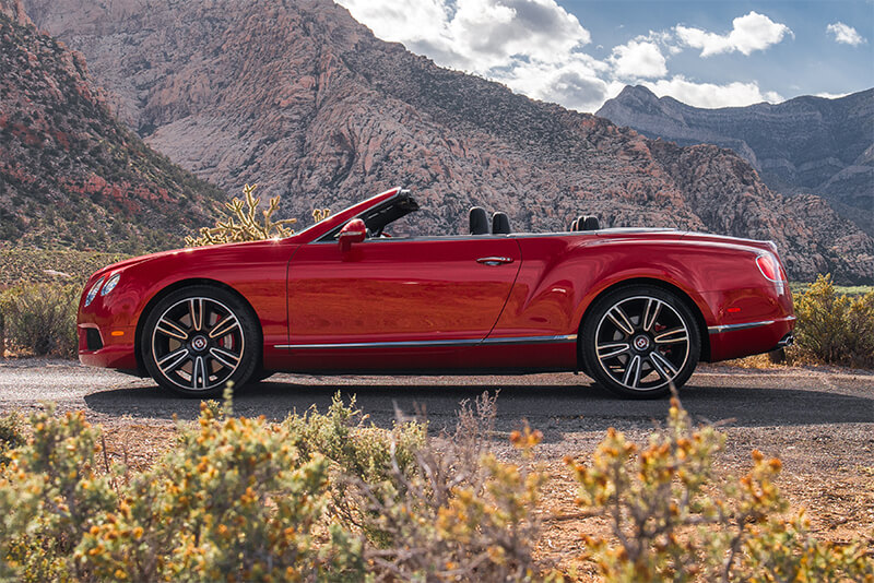 Rent A 2015 Bentley Continental Gtc Red In Las Vegas