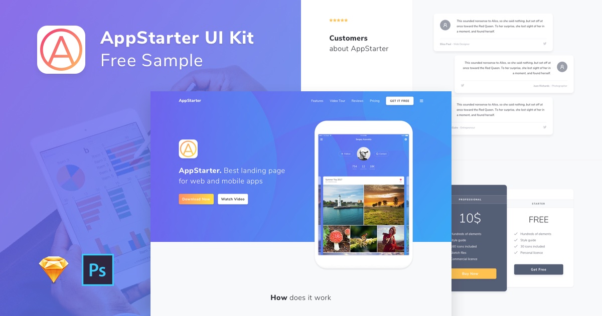 appstarter ui kit sample