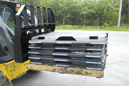 Standard Walk-Thru Pallet Forks Skid Loader