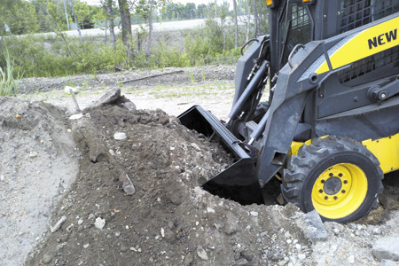 Dirt Bucket Skid Loader