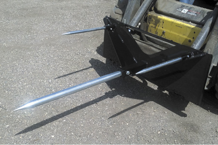 Bale Spear Skid Loader