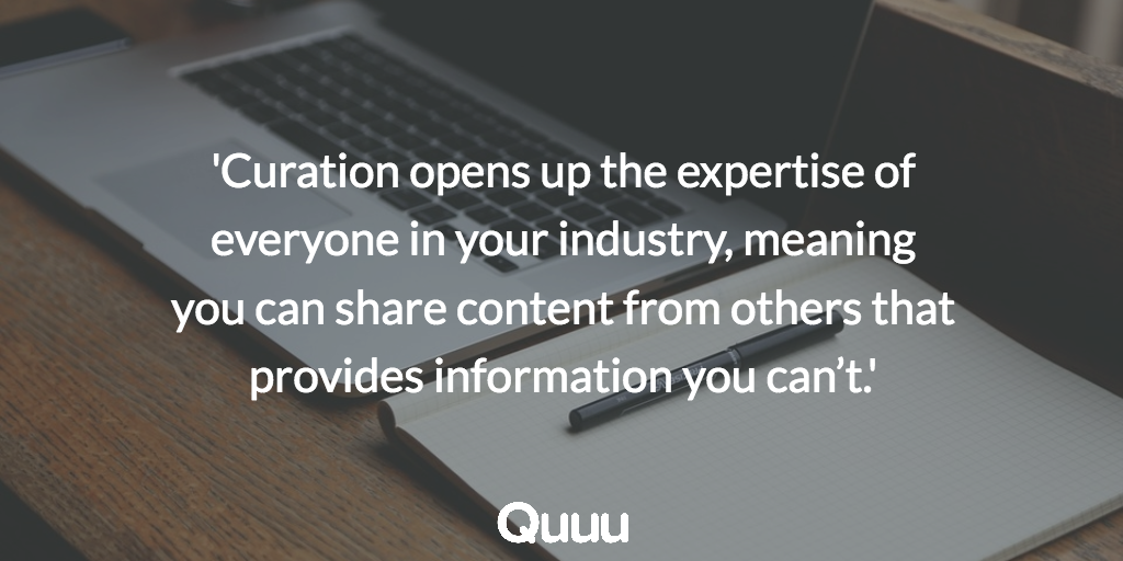 Curation quote