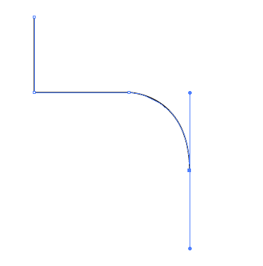A line drawn with the Pen Tool