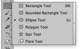 Ellipse Tool on the Illustrator Tool Bar