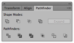 Pathfinder panel with all of its functions.