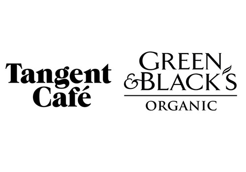 Tangent Cafe and Green & Black's logo compared.