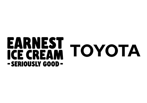 Earnest Ice Cream and Toyota logo compared.