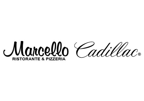 Marcello and Cadillac logos compared.