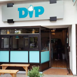 DIP ice cream storefront logo